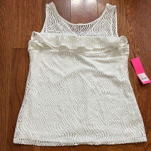Lilly Pulitzer Janine Top in Resort White NWT